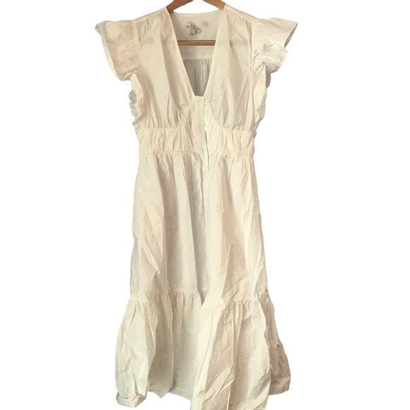 20. NWOT 10 Crosby Derek Lam GRETA RUFFLE SLEEVE DRESS - Picture 5 of 9